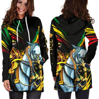Ethiopia Emperor Haile Selassie Hoodie Dress - Wonder Print Shop