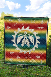 Thunderbird Rainbow Native American Premium Quilt LT10 - Wonder Print Shop