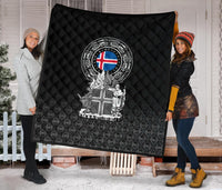 Viking Premium Quilt - Iceland Coat Of Arms RLT12 - Wonder Print Shop