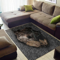 Wolf Escape Native American Area Rug LT10 - Wonder Print Shop