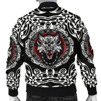 Viking Men's Bomber Jacket, Fenrir Wolf RLT12 - Wonder Print Shop