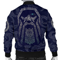 Viking Men's Bomber Jacket Odin God Tattoo RLT12 - Wonder Print Shop