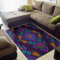 Seamless Multicolored Tribal Area Rug LT10 - Wonder Print Shop