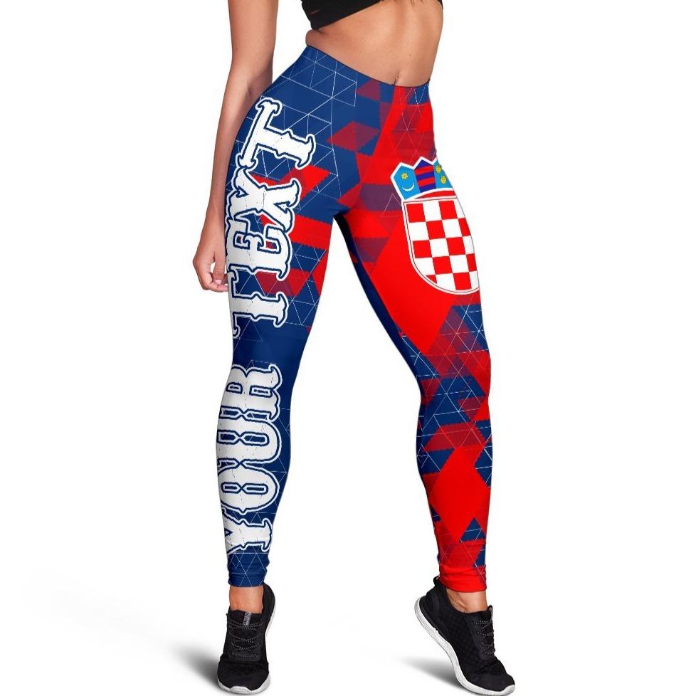 croatia-personalised-leggings-nattional-flag-polygon-style