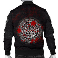 Viking Men's Bomber Jacket - Viking Bear Claws Blood Tattoo RLT12 - Wonder Print Shop