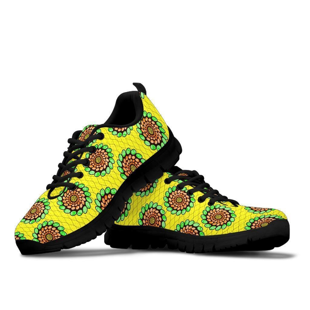 african-shoes-ankara-green-spirals-sneakers