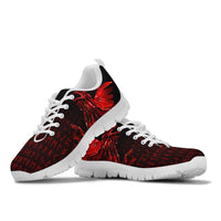 Viking Sneakers - The Raven Of Odin Rune, Red RLT12 - Wonder Print Shop