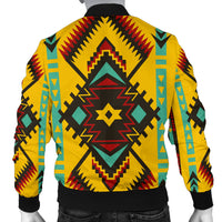 Abstract Geometric Ornament Men's Bomber Jacket LT10 - Wonder Print Shop