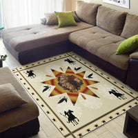 Chief and Warriors Native American Area Rug LT10 - Wonder Print Shop