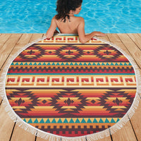 Ethnic Pattern Native American Beach Blanket LT10 - Wonder Print Shop