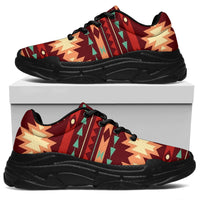 native-american-red-ethnic-pattern-chunky-sneakers