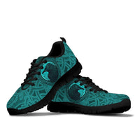 Viking Sneakers, Ethnic Odin Raven Cyan RLT12 - Wonder Print Shop