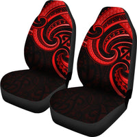 New Zealand Maori Mangopare Car Seat Covers Polynesian - Red - Wonder Print Shop