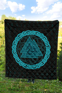 Viking Triple Horn Odin Premium Quilt RLT12 - Wonder Print Shop