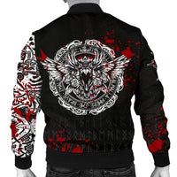 Viking Men's Bomber Jacket, Raven Blood RLT12 - Wonder Print Shop