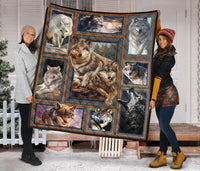 Wolf Art Native American Premium Quilt LT10 - Wonder Print Shop