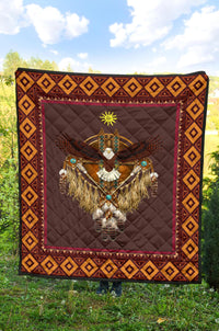 Eagle Sun Symbols Native American Premium Quilt LT10 - Wonder Print Shop