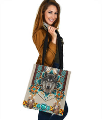 native-american-blue-mandala-wolf-tote-bag