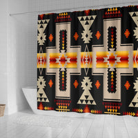 black-native-tribes-pattern-native-american-shower-curtain