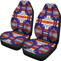 Purple Pattern Native American Car Seat Covers LT10 - Wonder Print Shop