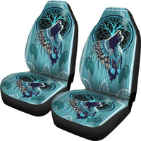 Native American Indian Wolf 3D Car Seat Covers LT10 - Wonder Print Shop