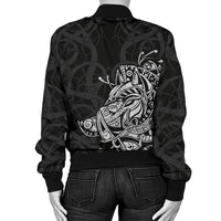 Viking Boar Women's Bomber Jacket RLT12 - Wonder Print Shop