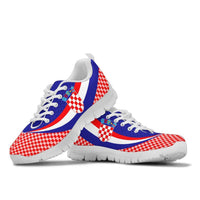Croatia Sneakers - Croatia Coat Of Arms and Flag Color - Wonder Print Shop