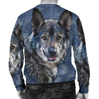 Wofl Galaxy Native American 3D Sweatshirt LT10 - Wonder Print Shop