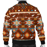 Pattern With Birds Men's Bomber Jacket LT10 - Wonder Print Shop