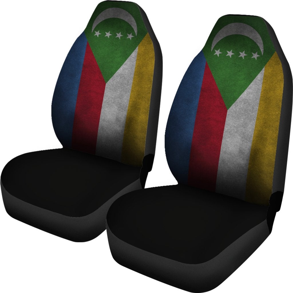 african-car-seat-covers-comoros-flag-grunge-style