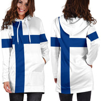 Finland Hoodie Dress Original Flag - Wonder Print Shop