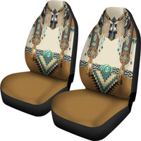 Brown Pattern Breastplate Native American Car Seat Cover GB NAT00059 CARS01 LT10 - Wonder Print Shop