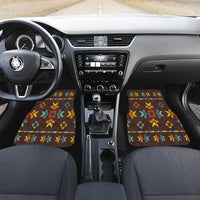 Brown Pattern Native American Front And Back Car Mats (Set Of 4) LT10 - Wonder Print Shop