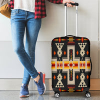 Black Tribe Design Native American Luggage Covers LT10 - Wonder Print Shop