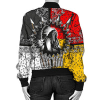 Chief Arrow Native American Women's Bomber Jacket LT10 - Wonder Print Shop