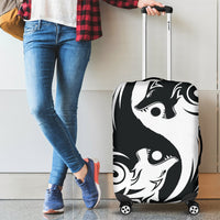 Viking Luggage Cover - Ying Yang Wolf RLT12 - Wonder Print Shop