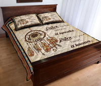 Listen To The Wind It Talks Native American Quilt Bed Set LT10 - Wonder Print Shop