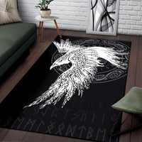 Viking Area Rug Mystical Raven Tattoo Special RLT12 - Wonder Print Shop