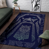 Viking Area Rug Odin God Tattoo RLT12 - Wonder Print Shop