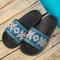 blue-pink-native-design-native-american-slide-sandals