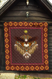 Eagle Sun Symbols Native American Premium Quilt LT10 - Wonder Print Shop