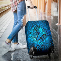 Viking Luggage Covers - Raven Odin Celtic Cyan RLT12 - Wonder Print Shop