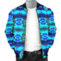 Sovereign Nation Midnight Flat Men's Bomber Jacket LT10 - Wonder Print Shop