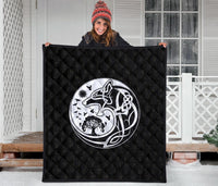 Viking Premium Quilt, Skoll and Hati Rune Tattoo RLT12 - Wonder Print Shop