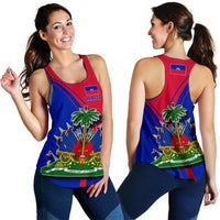 Haiti Women's Racerback Tank - Haitian Pride - Wonder Print Shop