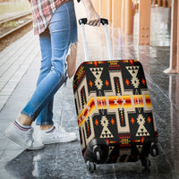 Black Tribe Design Native American Luggage Covers LT10 - Wonder Print Shop