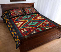 Tribe Ethnic Red Pattern Native American Quilt Bed Set LT10 - Wonder Print Shop