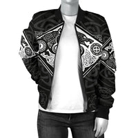 Vikings Women's Bomber Jacket The Wolves, Skoll and Hati RLT12 - Wonder Print Shop
