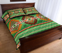 Green Thunderbirds Dreamcatcher Native American Quilt Bed Set LT10 - Wonder Print Shop