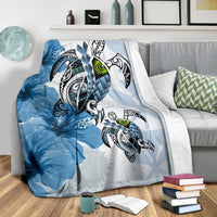hawaii-premium-blanket-polynesian-turtle-hibiscus-blue